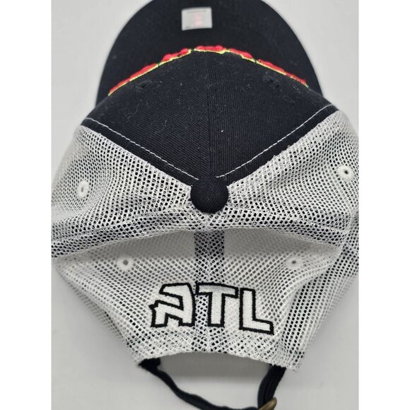Atlanta Hawks Hat One Size Item of the Game Black Mesh Cap NBA Basketball ATL - Picture 9 of 10